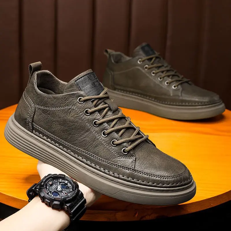 

Men's Shoes, British Casual Leather Shoes, Men's Spring and Autumn Black Shoes, Men's Board Shoes, Student Shoes men shoes