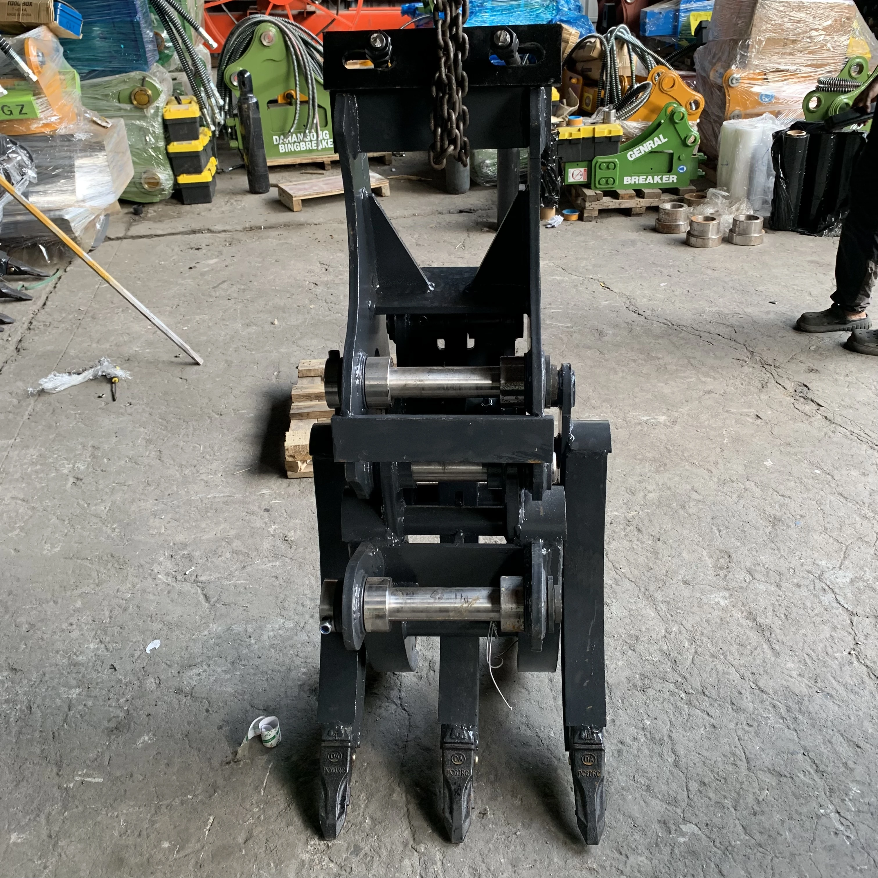 Excavator Mounted Rotary Flail Mower Vegetation Shredding Lawn Trimming Attachment Parts