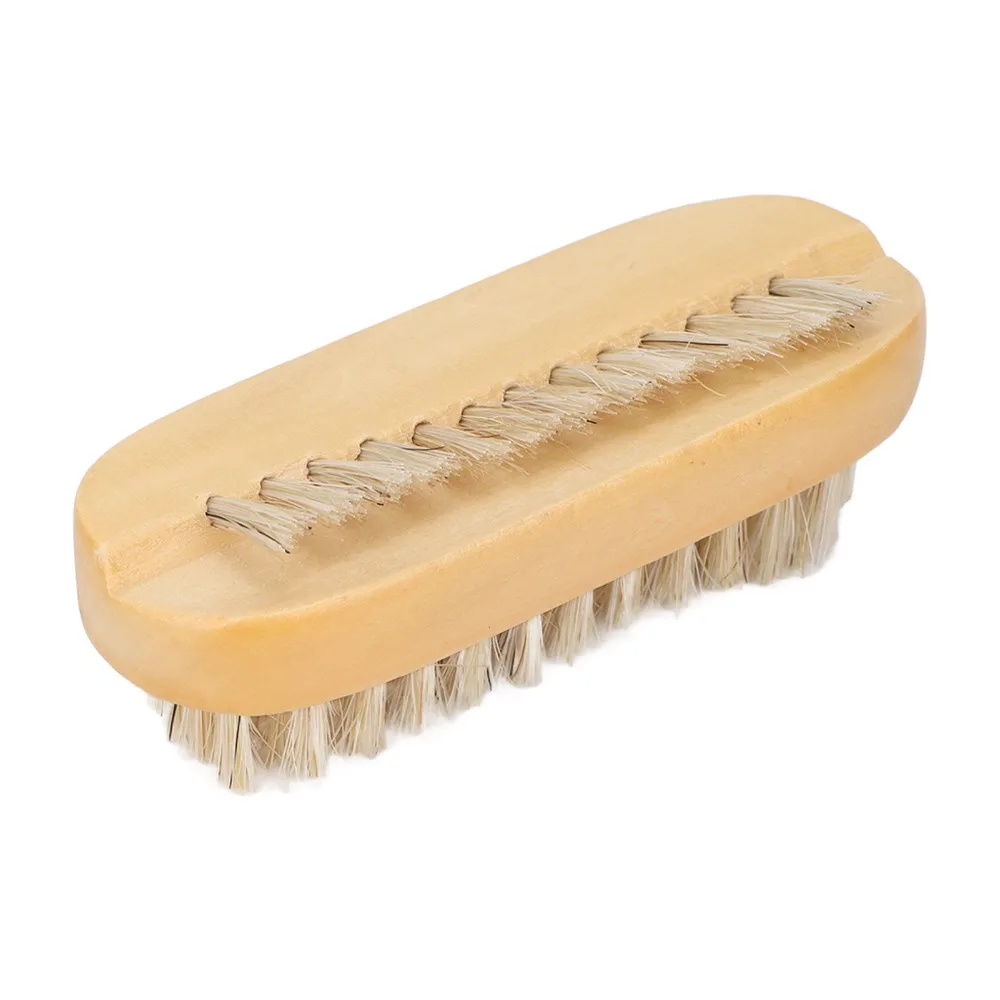 Wooden Nail Cleaning Brush Double Sided Two-sided Fingernail Care Brush Manicure Pedicure Brush Household Personal Cleaning