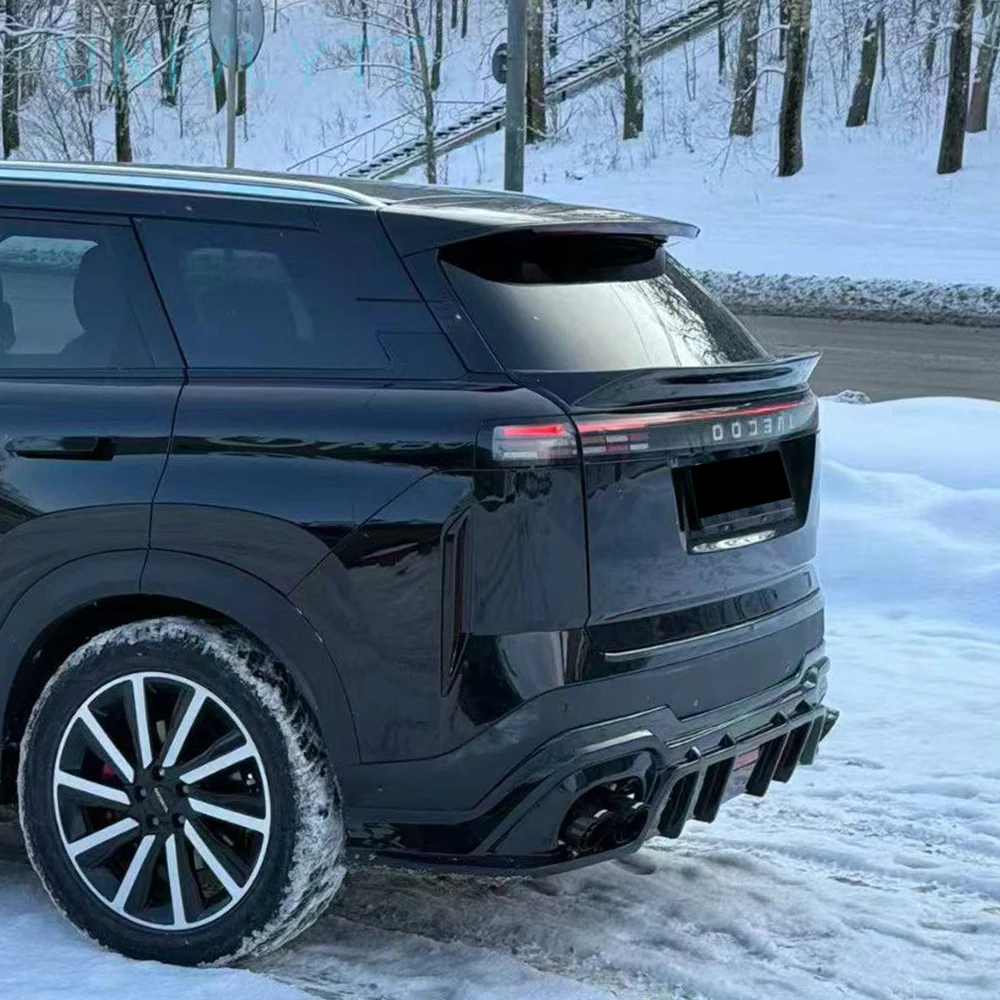 체리 재코 J7 2023-2025 리어 스포일러 유니버셜 핏 모든 가솔린 & PHEV 모델용 글로스 블랙 무타공 설치 바디 키트 썸네일 3