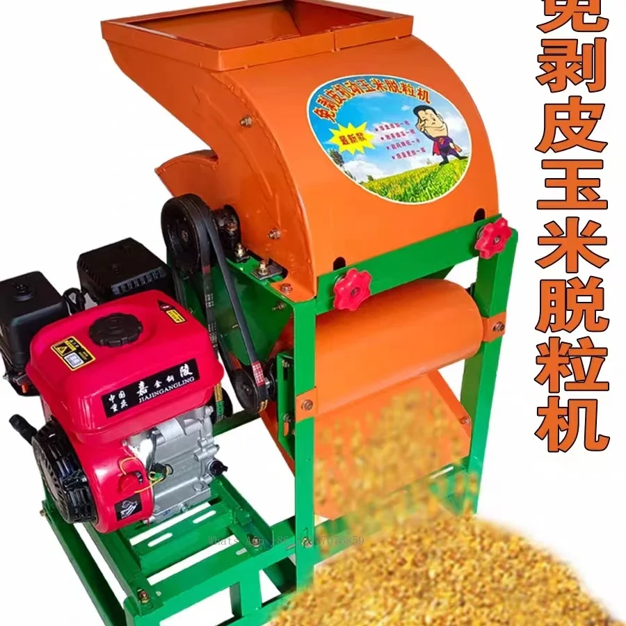 Corn Threshing Machine With Gasoline Drive