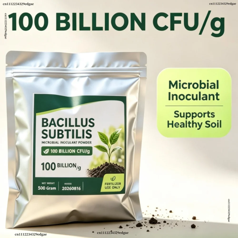 Bacillus Subtilis 100 Billion CFU/g 500g Microbial Inoculant Powder Organic Soil Fertilizer Probiotics for Garden Crops