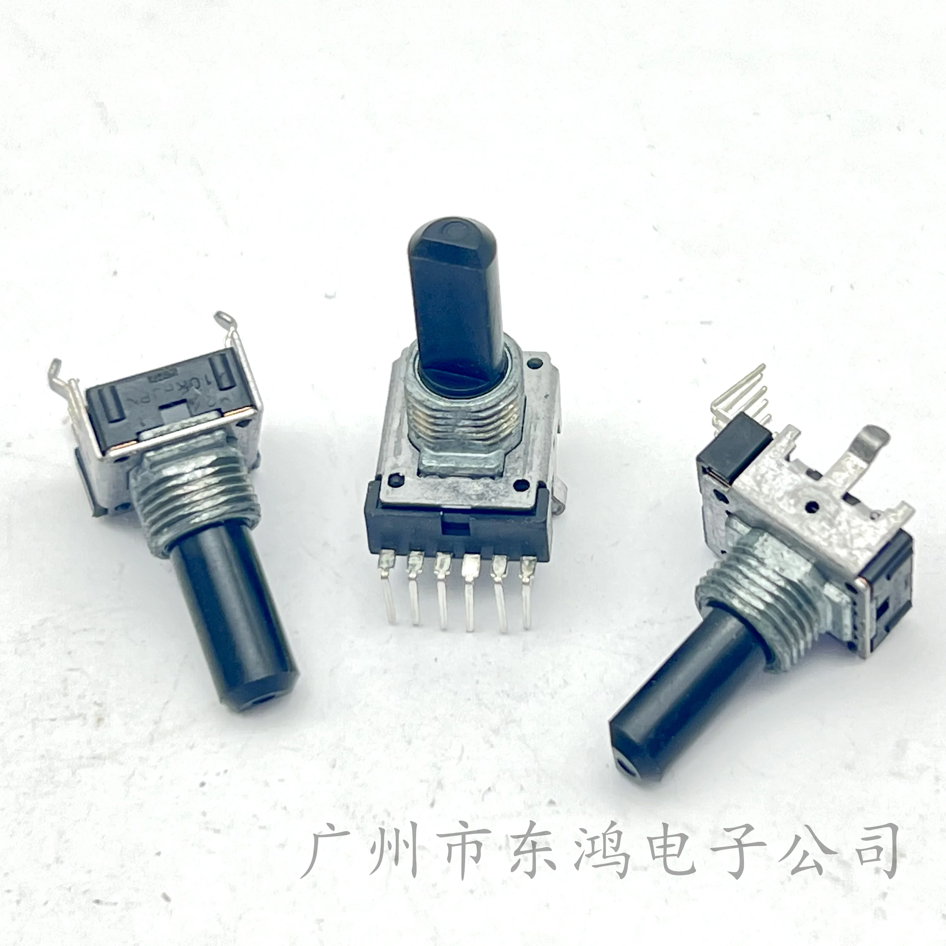 1 PCS imported  RK12 vertical single-row 6-pin double potentiometer B10K shaft length 18mm360 rotation