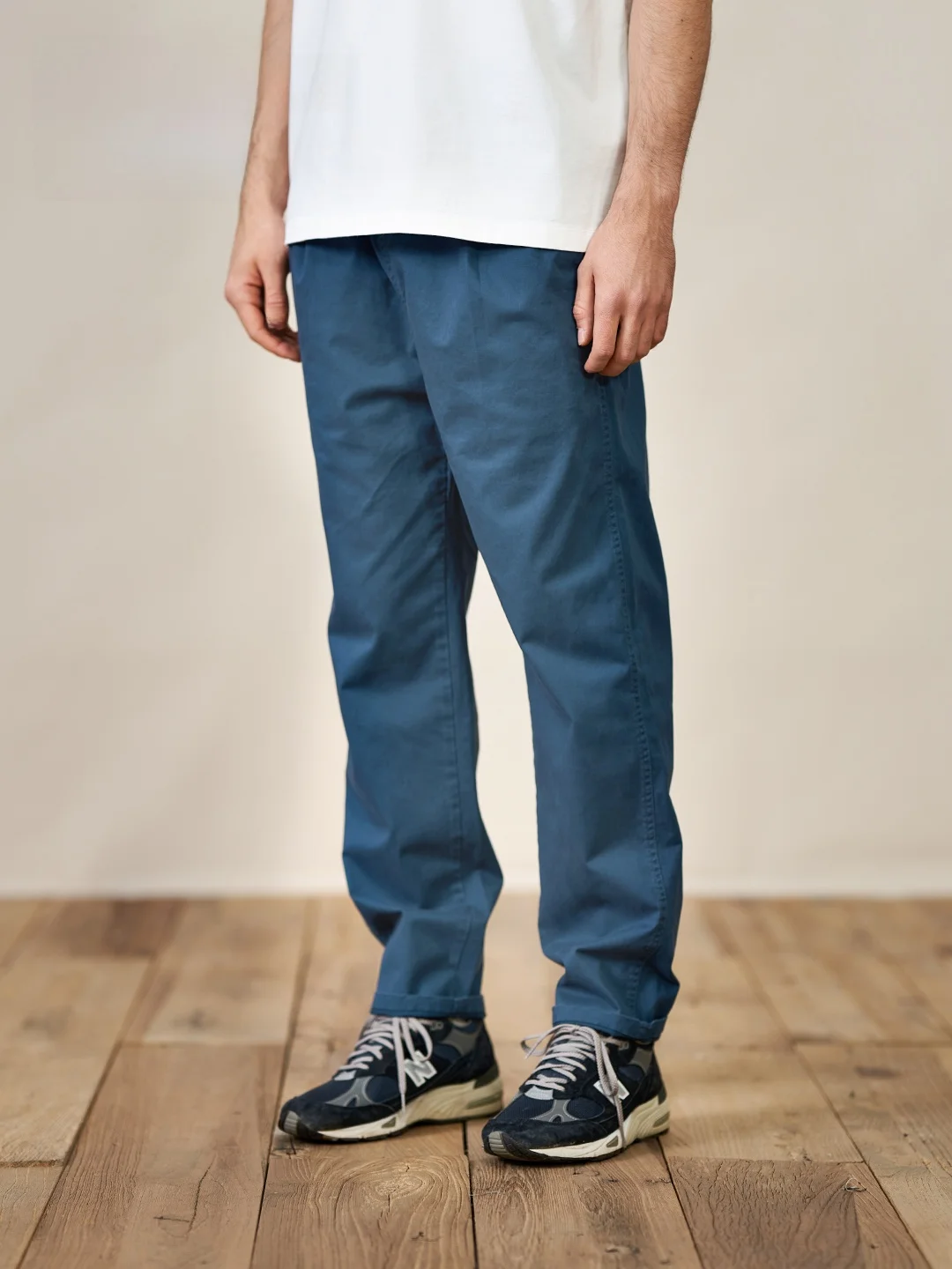 

Loose Fit Casual Pants for Men Low Elastici mid Low Waist Nine Point Simwood Casual Wear Spring Season Cotton Polyester Blend