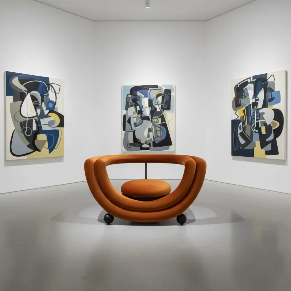 Unique luxury armchairs in hotel lobbies and villa lounges
