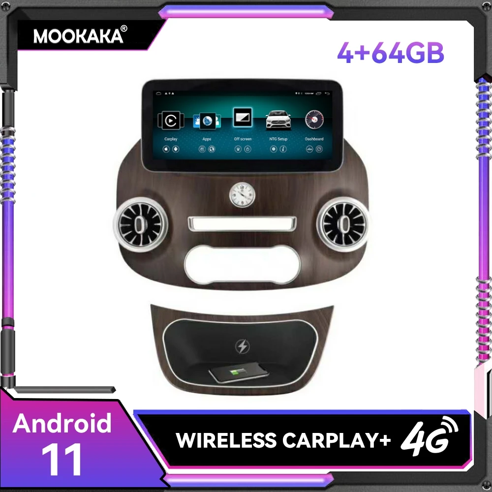 12.3 inch Screen Android 13 8+256GB Car Stereo For Mercedes-benz Vito W447 Car GPS Navidroid Center Android Wuto Carplay 4G LTE