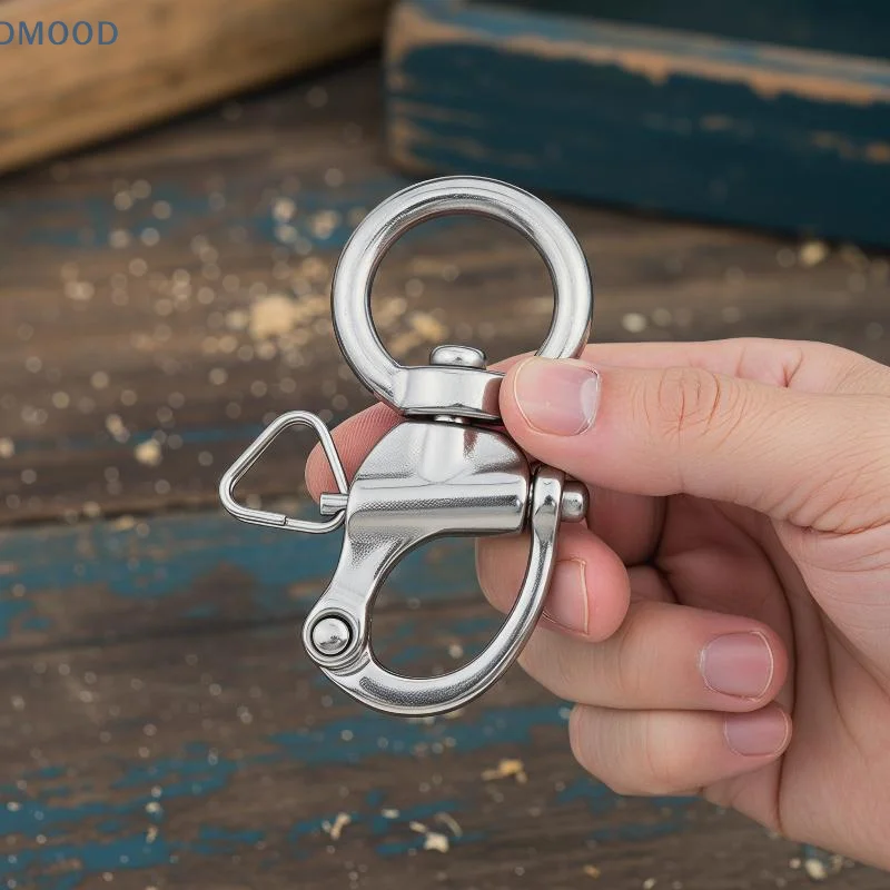 【CR】High-Strength Sailing Shackle Quick Release with Swivel Eye for Boat Chain Rigging