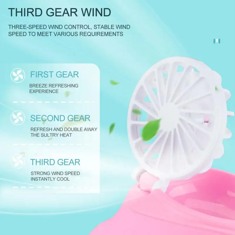 Watch Shape Fan Portable Wrist Strap Mini Watch Hand Held Fan USB Charging Small Rechargeable Fans Kid’s Festival Birthday Gift