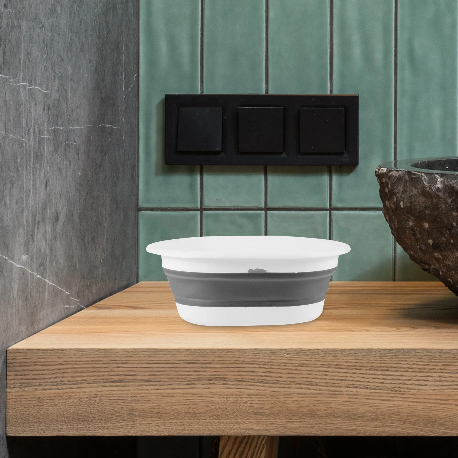 

Foldable Portable Infant Wash Basin Sturdy Lightweight Collapsible Face Foot Basin Camping Household Travel Washing Tub