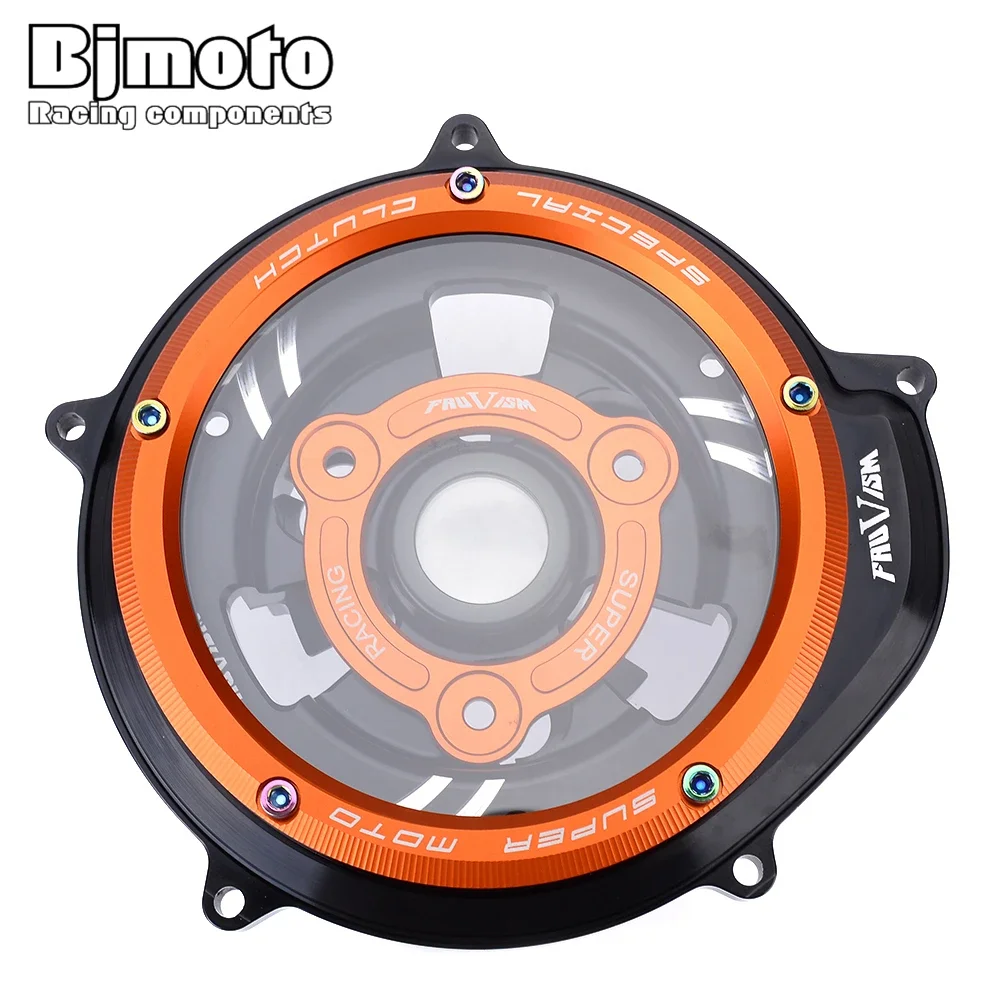 For KTM 1050 1090 1190 1290 Adventure ADV 1290 Superduke R GT Clear Clutch Cover Guard Spring Retainer Engine Protector