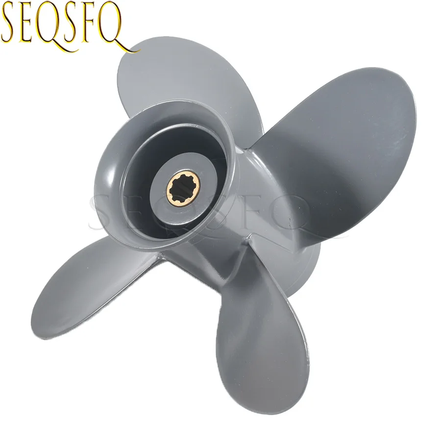 4 9 1/4*11 4 Outboard Motor Aluminum Propeller for Honda 58134-ZV4-011AH BF8D BF9.9D BF9.9 BF15A BF15D BF20 8 Splines Replaces