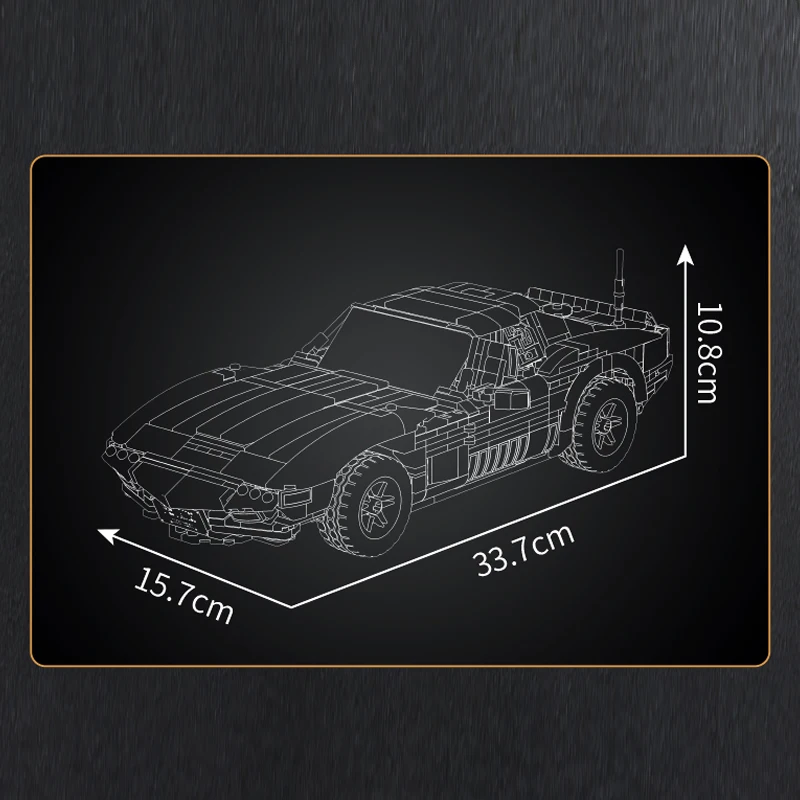 Mould King 10198 รถของเล่นเทคนิคสุดเท่ ชุดตัวต่อบล็อกรถยนต์วินเทจ MOC C3 ชุดตัวต่อบล็อกรถยนต์โบราณ ของขวัญคริสต์มาส