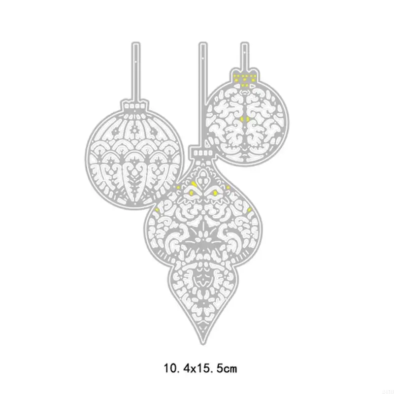 24TD عيد الميلاد الديكور الكرة القطع المعادن يموت stencil قصاصات القصاصات DIY الألبوم بطاقة ختم البطاقة ورقة النقش