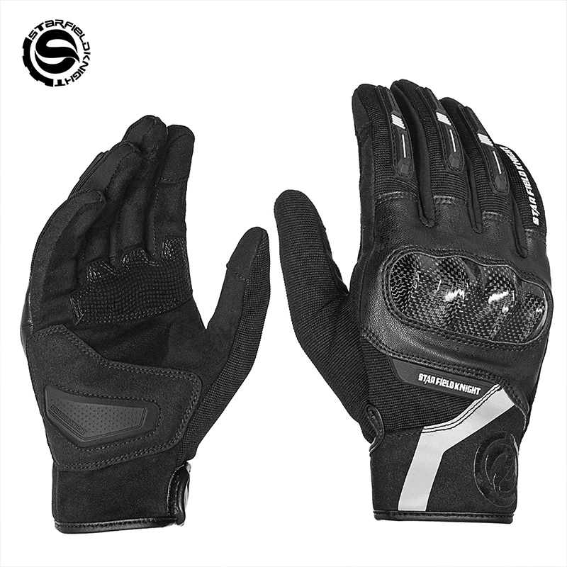 sfk-black-motorcycle-gloves-summer-breathable-men-women-riding-equipment-carbon-fiber-joint-protection-non-slip-wear-resistant