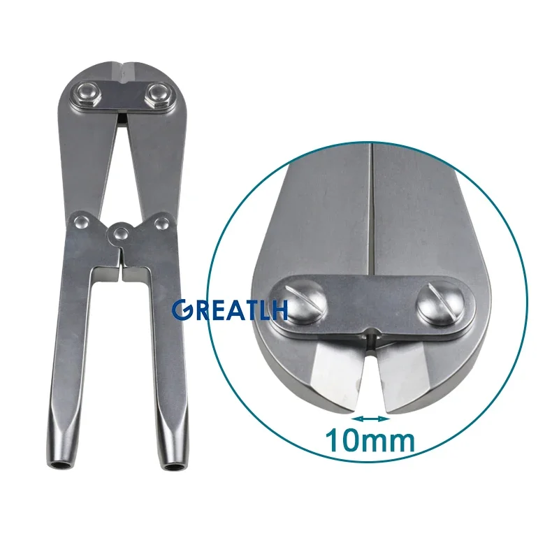 Orthopedic Implant Cutter Stainless Steel Large Wire Cutting Plier with Wooden Handle Orthopedic Veterinary Instrument pet