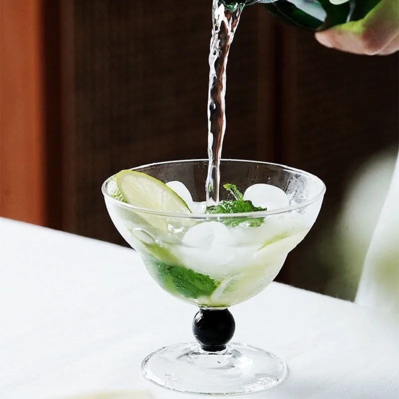 

Vintage Wine Glass Water Cup 150ml 175ml High Borosilicate Heat Resistant Creative Cocktail Glass Goblet Cocktail Set