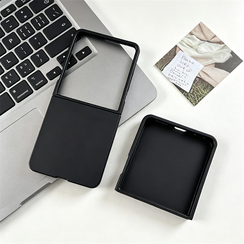 Ultradünne, transluzente, matte Handyhülle für Samsung Galaxy Z Flip 8 7 6 5 4 3 Flip7 FE Flip8, stoßfeste, klare, schlanke PC-Hartschale