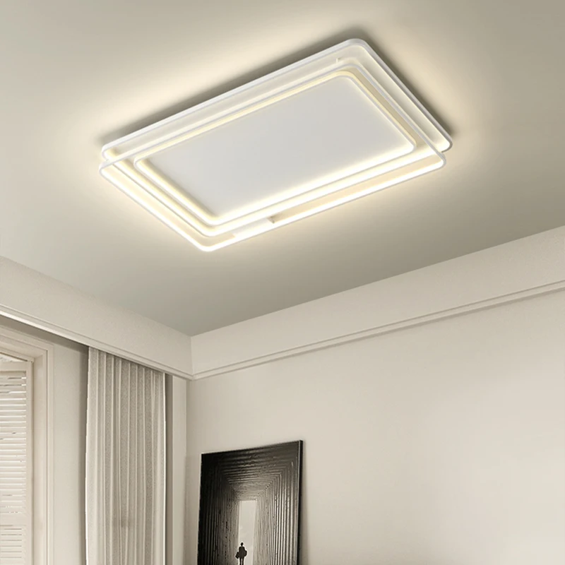 Living Room Ceiling Light Modern Simple Atmospheric Lamp New Ultra-thin LED Bedroom Ceiling Lamp Rectangular Household Lighting image 3