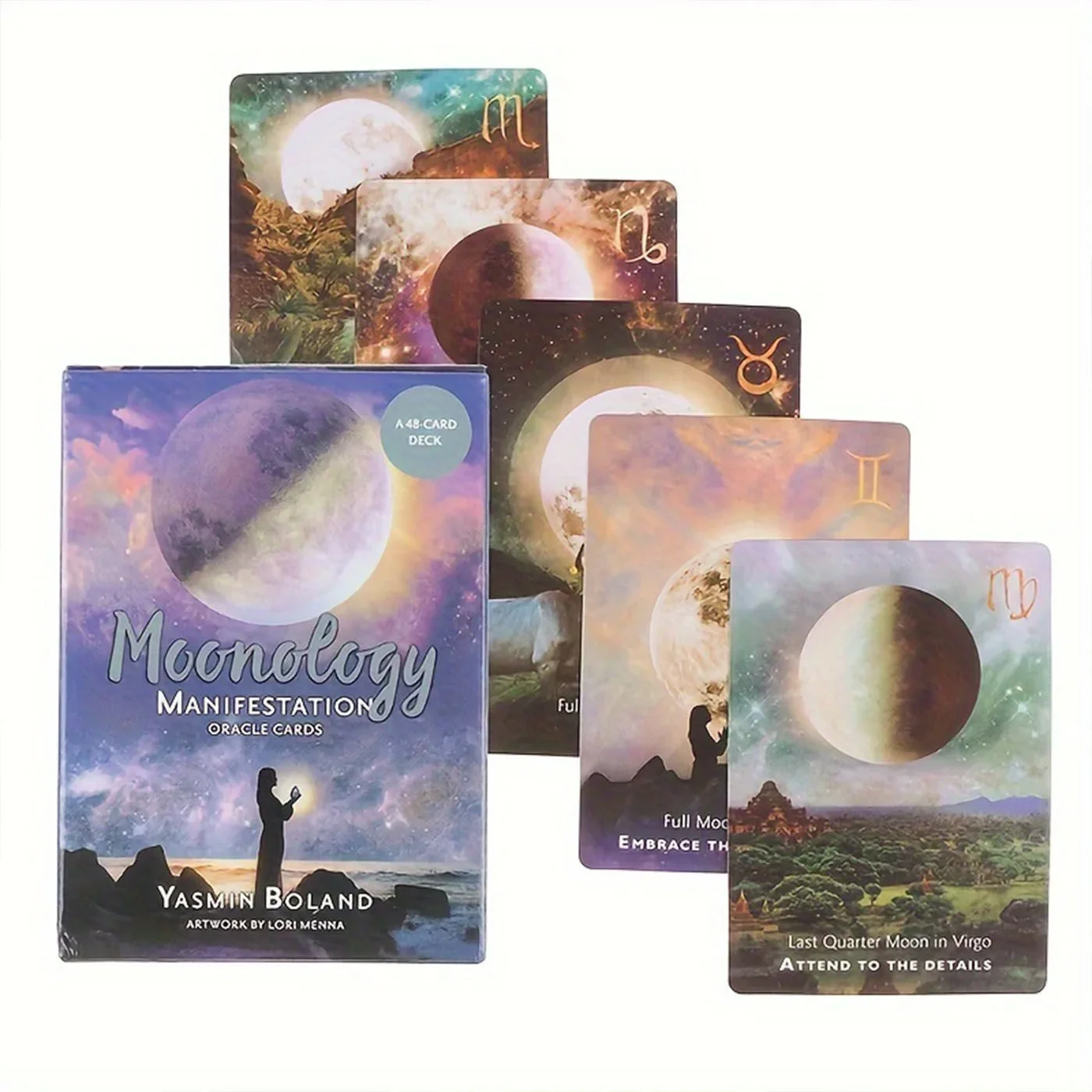 New Magic Moon Oracle Cards Divination Deck English Versions Edition Moonology Manifestation Board Playing Table Games For Party