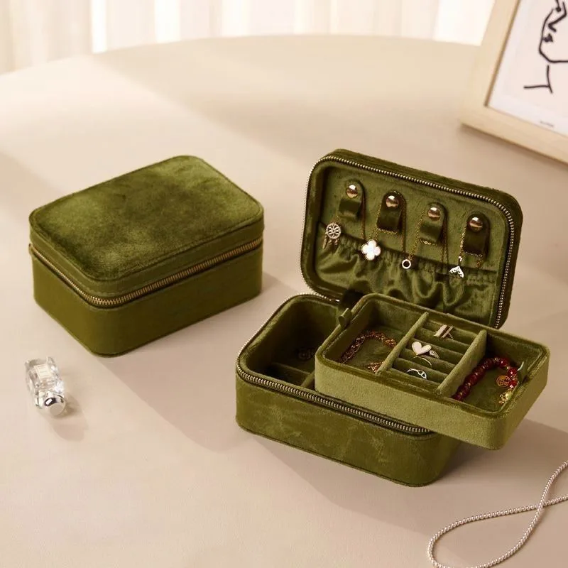 Exquisite Small End Portable Necklace Large Capacity Earring Ring Multi Functional Storage Organizer New Arrival Gift for Women