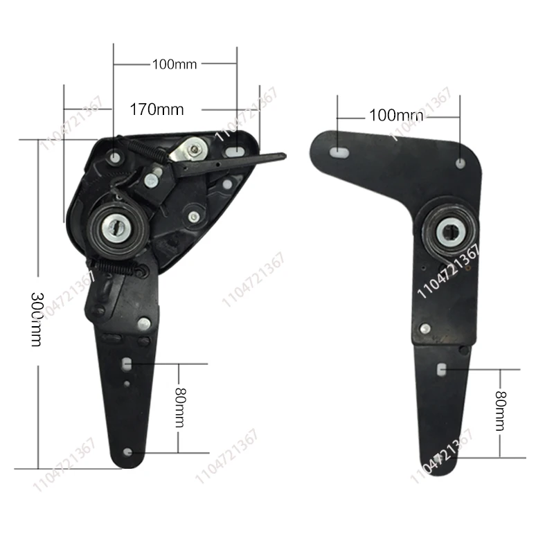 

Регулятор угла сиденья сложеный 0 градусов 180 градусов и сплющен средним рядом для двойной регулировки HRH-1B.