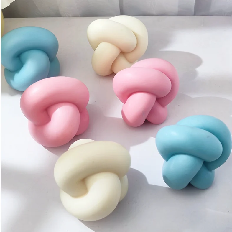 

SZ777 Upgrade No Deformation Thick Braided Rope Knot Candle Soap Silicone Mold Handmade Aromatherapy Art Decoration Mould