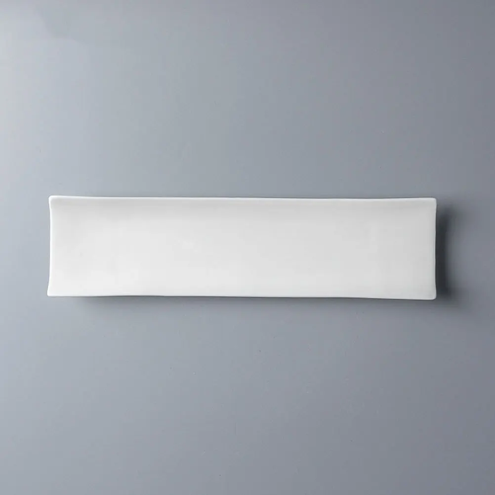 

Sushi Plate Simple Elegant Ceramic Multi-Functional Serving Storage Solution for Kitchen Dining Room Use