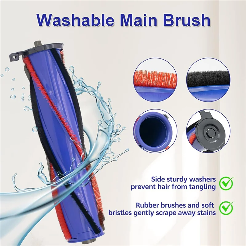 9M-DC50 Roller Brush And Fiter Replacement For Dyson DC50 Animal Multi Floor Complete Vacuum Washable Filters Brush Set
