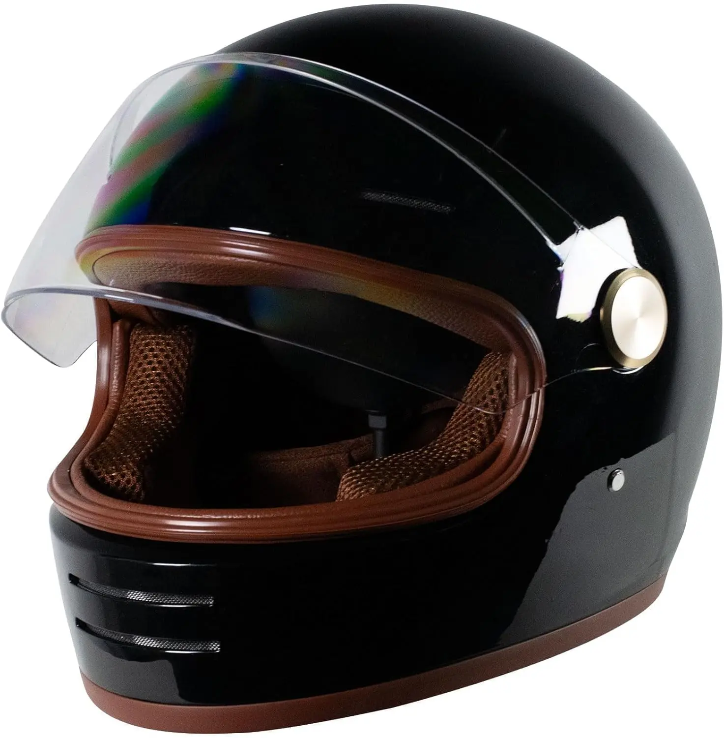 

DOT Ретро Винтаж анфас мотоциклетный шлем классический дизайн для мужчин женщин легкий ветрозащитный вентиляционный шлем кафе Racer Cruiser езда