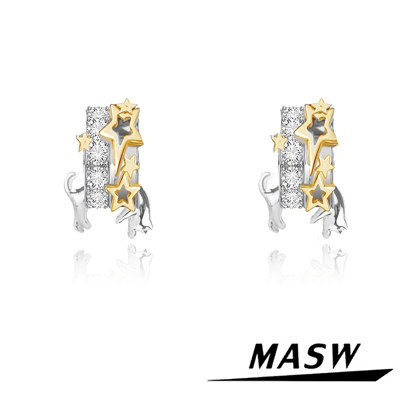 

MASW Original Design Cute Jewelry cats Earrings For Women Party Gifts Hot Selling 2025 Trend New Accessories