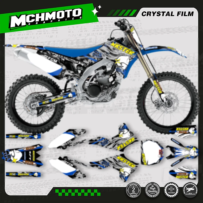 

MCHMFG CNНовый стиль мотоциклетная графика фоновая наклейка наборы для YAMAHA 2010 2011 2012 2013 YZ450F YZF450
