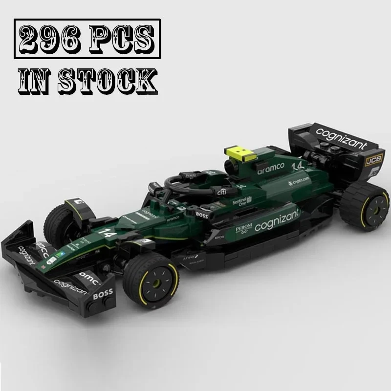 

New Testarossa MOC-142262 F1 AMR23 Team Stake Formula 1 Race Car Model Buiding Kit Creators Block Bricks Kid Toys Birthday Gifts