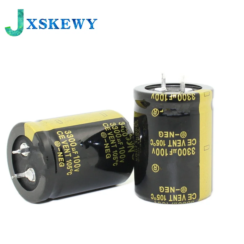 1PCS Ox Horn Capacitance 25V 35V 50V 63V 80V 100V 200V 160V 220V 250V 400V 450V 100-47000UF 100UF 470U 2200UF 15000UF Black-gold