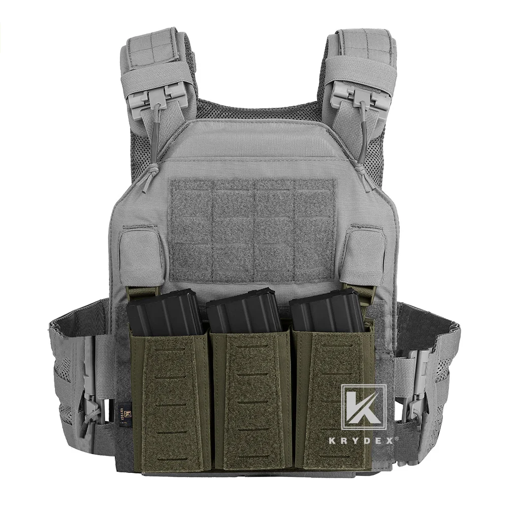 KRYDEX Panel triple portacargadores táctico 5.56 con cierre magnético