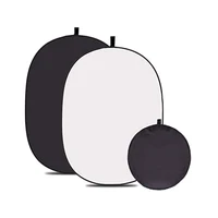 Fondos reflectores blancos y negros 2 en 1, 60x90cm, llave Chroma portátil, fotografía Reversible plegable, fondo de pantalla verde