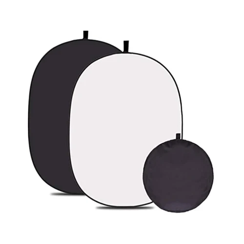 Fondos reflectores blancos y negros 2 en 1, 60x90cm, llave Chroma portátil, fotografía Reversible plegable, fondo de pantalla verde