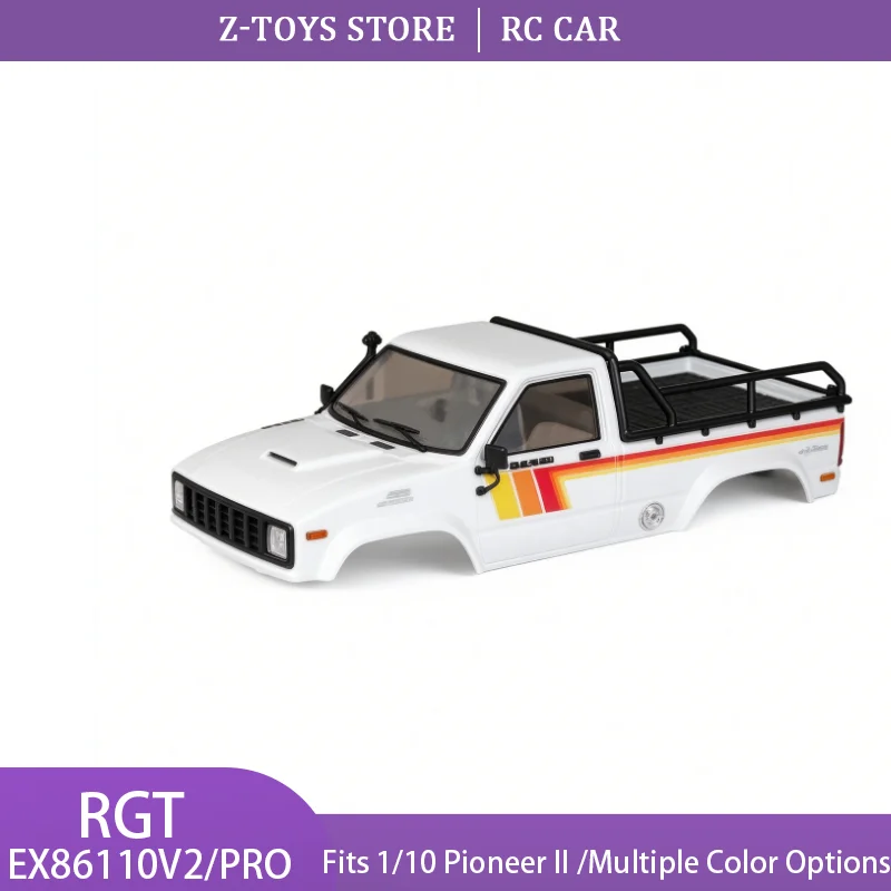 RGT 1/10 EX86110 V2 PRO Pioneer II RC Crawler Body Shell PC Pickup Truck Body With Decal Replacement Spare Parts For RC Off Road