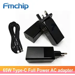 65W GaN EU US UK Adapter AC Charger Type-C Full Power Supplies for ALIENTEK T90A HS02 Soldering Iron PPS Mobile Phone with Cable