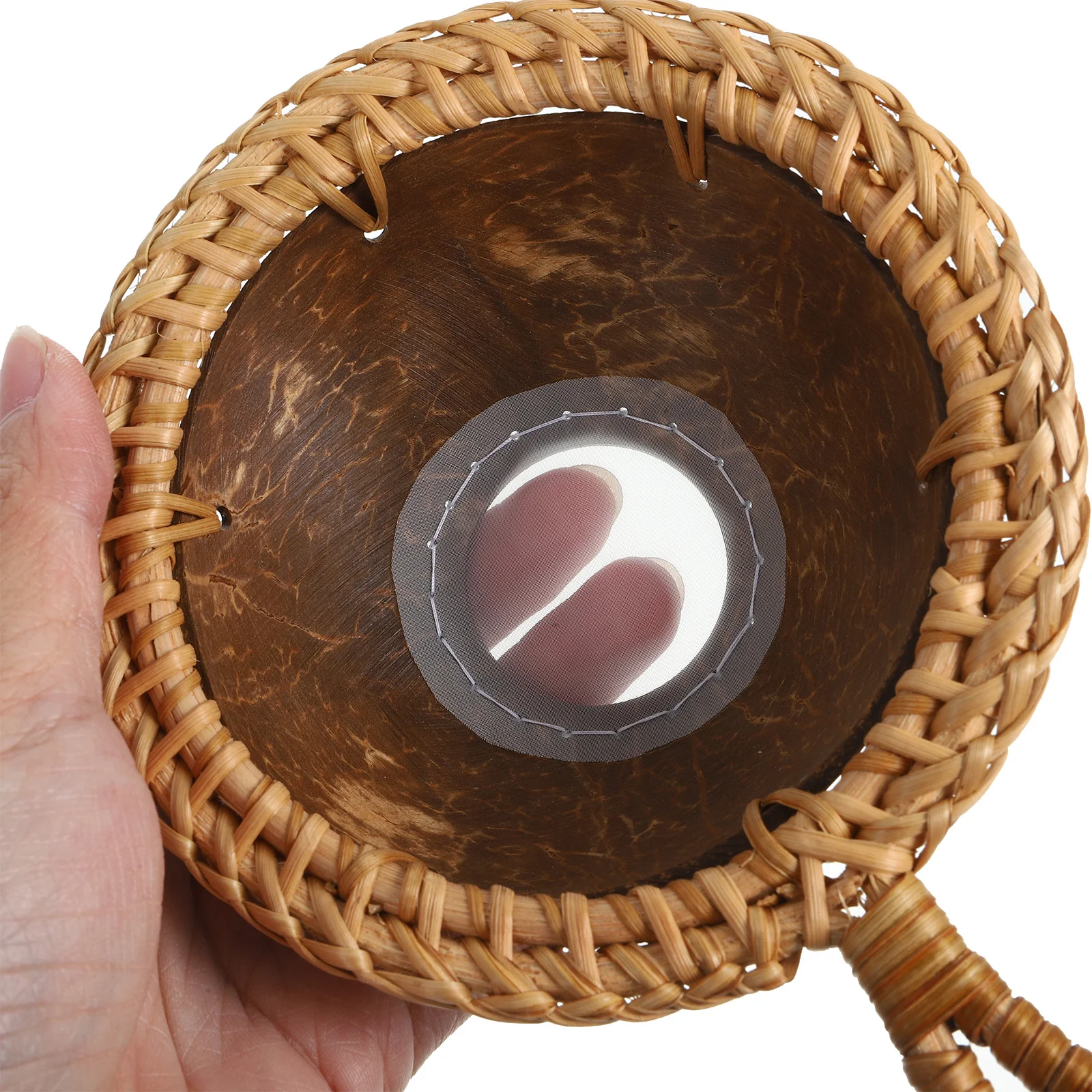Infusor de té de cáscara de coco Natural, filtro de té pulido suave para hojas sueltas, taza práctica de manzanilla verde Oolong