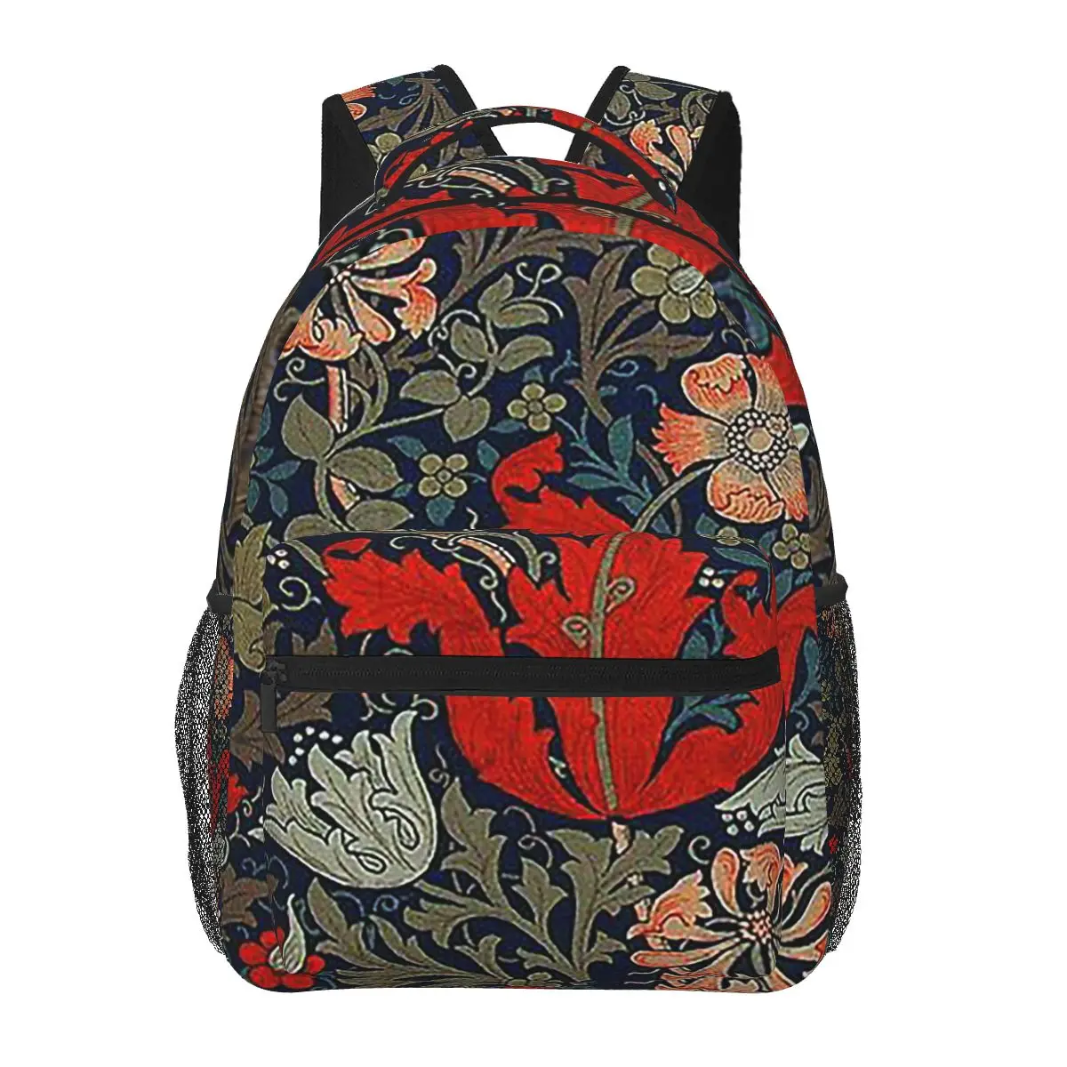 William Morris Compton Student Backpack School Bag Hiking Travel Daypack for Men Women Fashion Bookbag Shoulder Bags