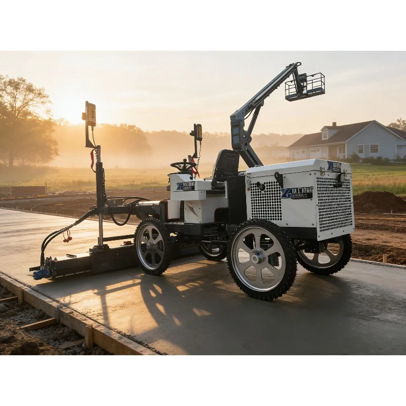 Electric Telescopic Boom Concrete Laser Screed Machine 380V 22000W High Precision Flooring Leveling Equipment Factory Direct