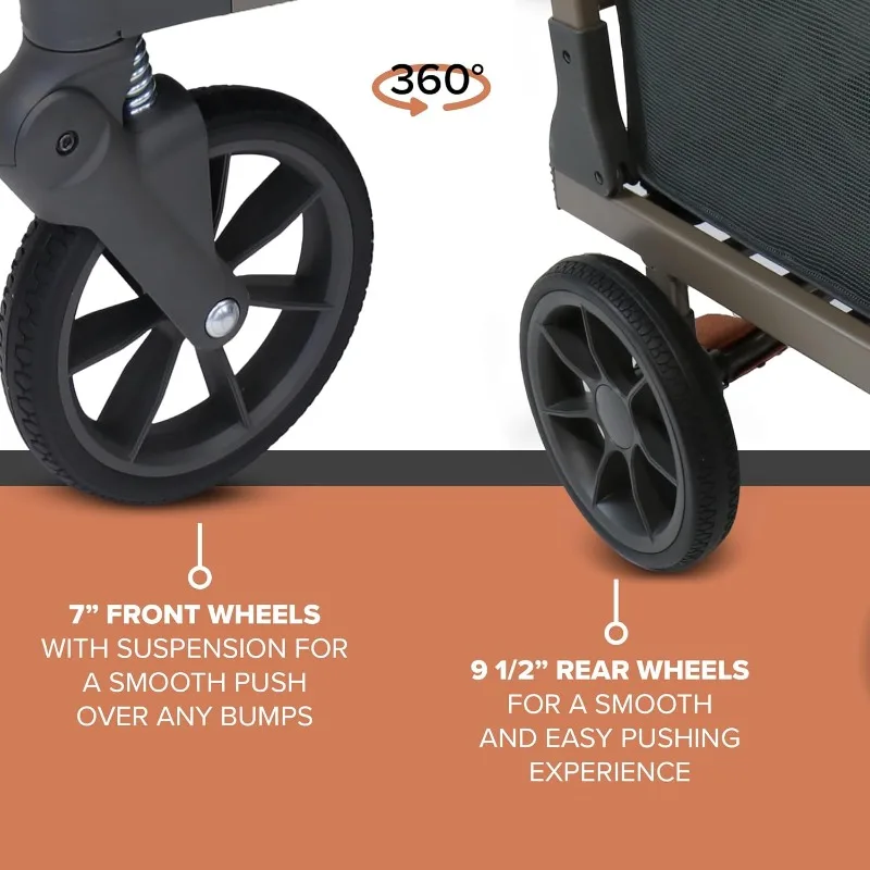 عربة التسوق - عربات المرافق المحمولة وخفيفة الوزن القابلة للطي مع عجلات سهلة المناورة، وسلال تخزين لـ Gro #5