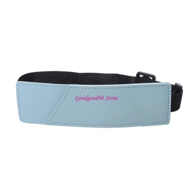 Writing Tool Sleeve with Secure Elastic Band and Leather Outer for Pen Care, Office Desk Use, Study Writing and Daily Carry 