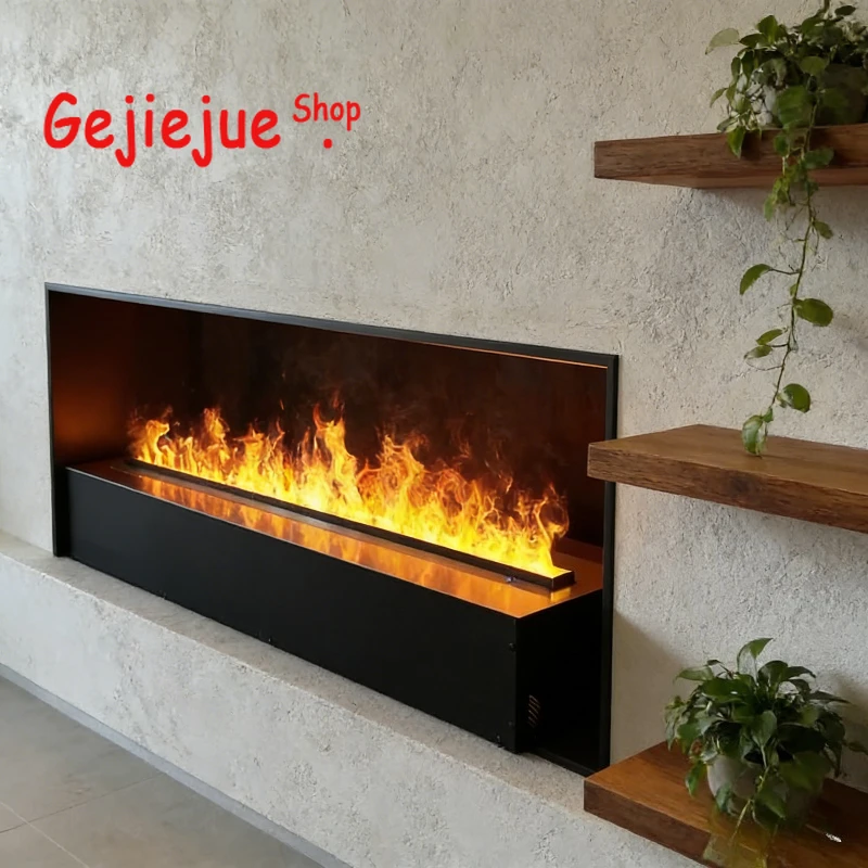 Mist Technology Firebox Gold Mist Electric Fireplace with App Control, Adjust Flame Color and Brightness, 3D Mist Technology