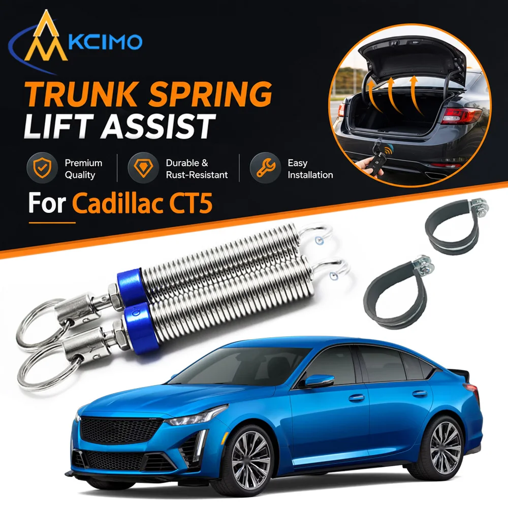 Kcimo Car Boot Trunk Automatic Opening Spring Kit Adjustable Tension Lifting Device For Cadillac CT5 Rear Trunk Lid Accessory