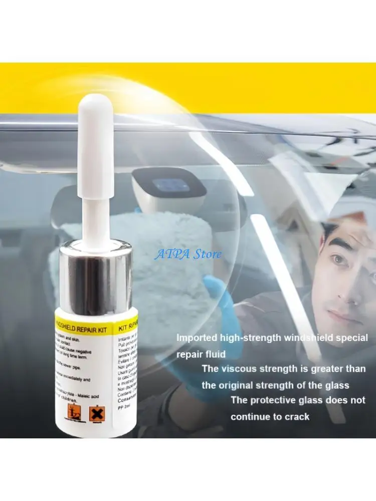 U13C Auto Windshield Repair Solution Glass Repair Fluid for Safe Crack Repair and Simple Steps in Vehicle Maintenance