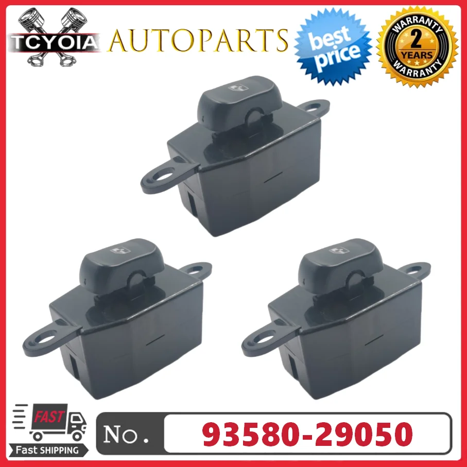 1/3/10pcs Back Door Window Switch 93580-29050 9358029050 For 1996-2000 Hyundai Elantra