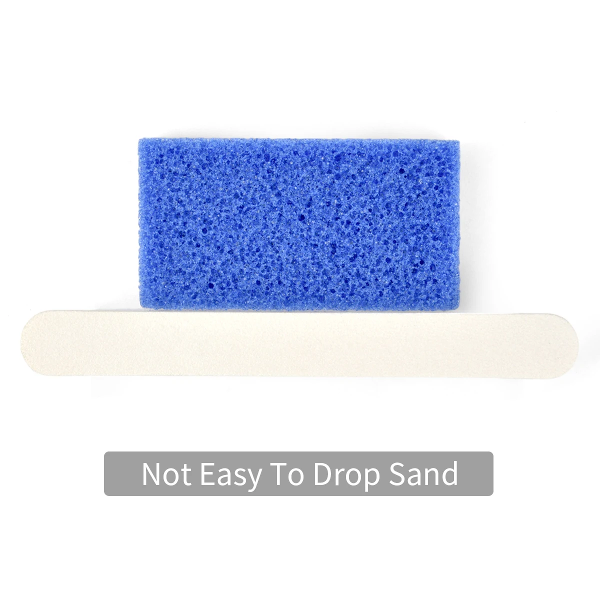 แผ่นภูเขาไฟแบบใช้แล้วทิ้ง 40 ชิ้นและตะไบเล็บสีขาว 50 ชิ้น 80/100 กรวดสําหรับการดูแลเท้า