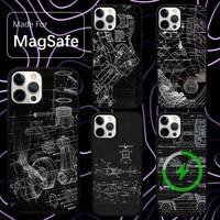 Helicopter Aircraft Jet Phone Case For iPhone 16,15,14,13,12,11,Pro,Max,Plus,Mini,SE New Magsafe Magnetic Wireless Charging