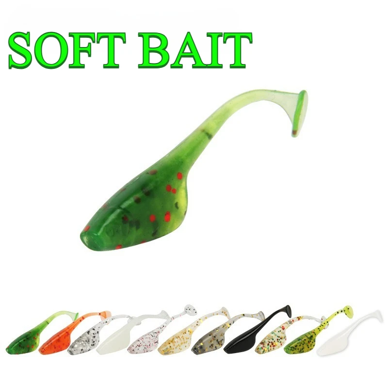 

Lure Fishing Soft Bait 40mm/0.75g Tadpole Micro T-Tail Worm Artificial Lure Wholesale